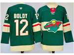 Minnesota Wild #12 Matt Boldy 2024 Green Jersey