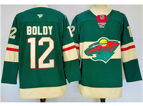 Minnesota Wild #12 Matt Boldy 2024 Green Jersey