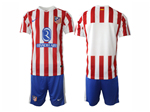 Atlético Madrid 2025/26 Home Red/white Pinstripe Soccer Jersey 