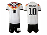 Germany 2026 Home White Soccer Jersey with #10 Musiala Printing
