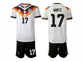 Germany 2026 Home White Soccer Jersey with #17 Wirtz Printing