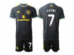 Manchester United F.C. 2025/26 3rd Black Soccer Jersey with #7 Mount Printing