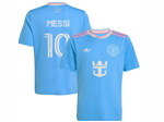 Inter Miami CF 2025 Third Away Blue Soccer Jersey with #10 Messi Printing