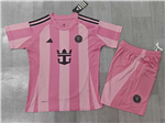 Inter Miami CF 2025 Youth Home Pink Soccer Jersey