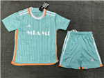 Inter Miami CF Youth 2024 Third Away Aqua Soccer Jersey
