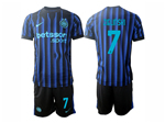 Inter Milan 2025/26 Home Blue/Black Soccer Jersey with #7 	Zielinski Printing