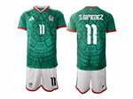 Mexico 2026 Home Green Soccer Jersey with #11 S.GIMENEZ Printing