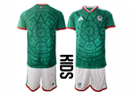 Mexico 2026 Youth Home Green Soccer Team Jersey