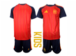 Spain 2026 Youth Home Red Soccer Jersey